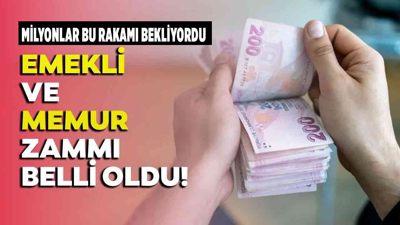 En düşük memur maaşı ve Ocak 2025 emekli zam oranı belli oldu! İşte son rakam